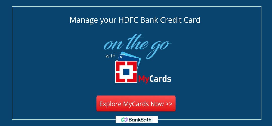 MyCards  App To Manage Your HDFC Credit Cards