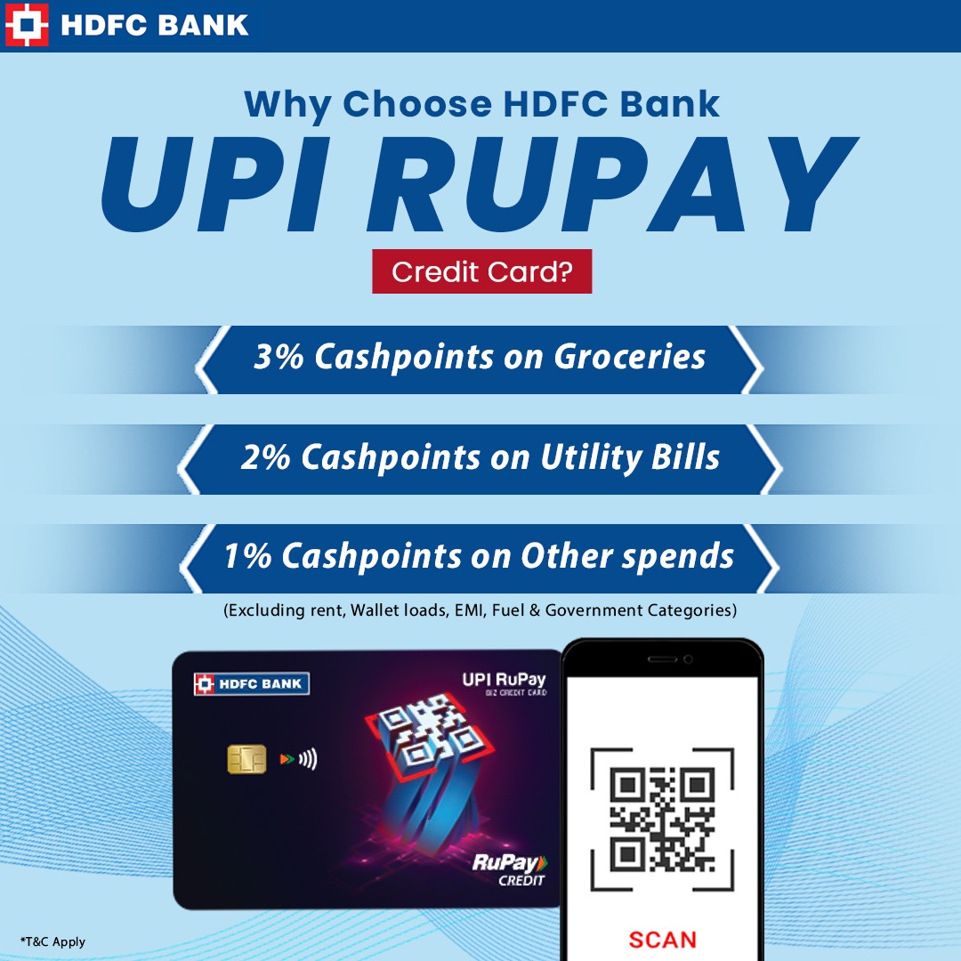 Ready go to ... https://bhqc.short.gy/HDFC [ HDFC Bank UPI RuPay Credit Card]