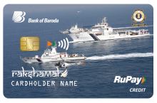 Indian Coast Guard Rakshamah Bank of Baroda Card