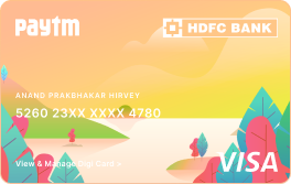 Paytm HDFC Digital Credit Card