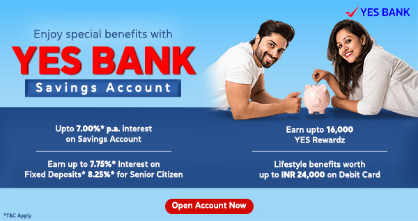 Yes Bank Savings Account - Interest Rate & Apply Online